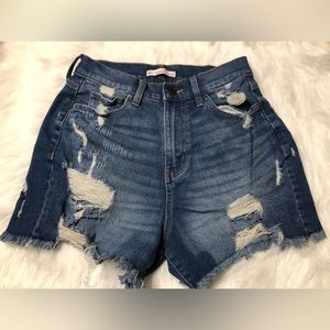 Women High Washed Ripped Denim